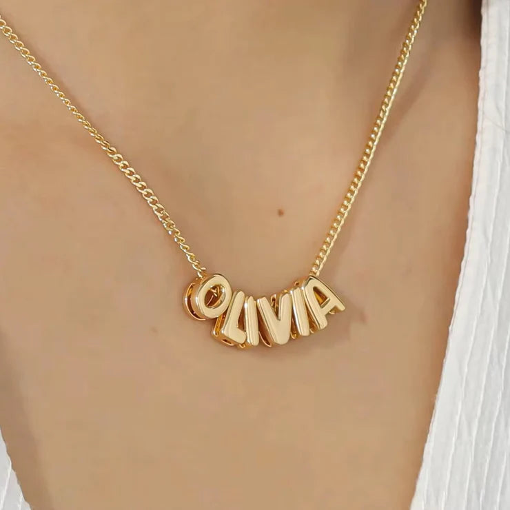 LetterLove™ Name Bubble Necklace